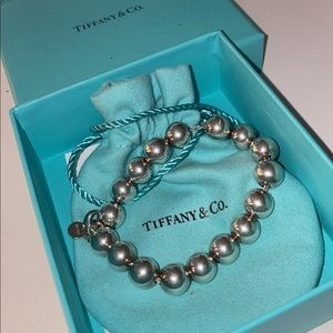 Tiffany & co 925 silver beaded bracelet!